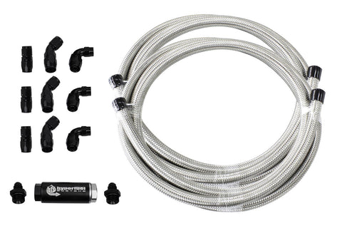Stainless Steel Braided Hose Kit Natural 40 ft. -6 AN 87203